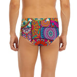 Square Bohemian Mandala Patchwork Print Men's Briefs
