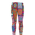Square Bohemian Mandala Patchwork Print Men's Leggings