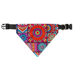 Square Bohemian Mandala Patchwork Print Over The Collar Dog Bandana