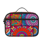 Square Bohemian Mandala Patchwork Print Portable Lunch Bag
