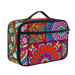 Square Bohemian Mandala Patchwork Print Portable Lunch Bag