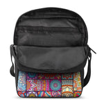 Square Bohemian Mandala Patchwork Print Rectangular Crossbody Bag