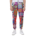 Square Bohemian Mandala Patchwork Print Joggers