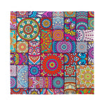 Square Bohemian Mandala Patchwork Print Silk Bandana