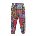 Square Bohemian Mandala Patchwork Print Sweatpants