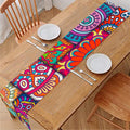Square Bohemian Mandala Patchwork Print Table Runner
