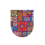 Square Bohemian Mandala Patchwork Print Toilet Lid Cover