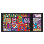 Square Bohemian Mandala Patchwork Print Trifold Wallet