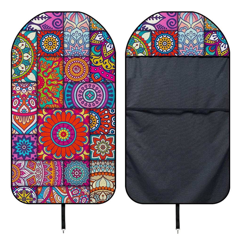Square Bohemian Mandala Patchwork Print Waterproof Car Seat Cover