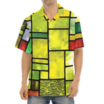 Square Stained Glass Mosaic Print Aloha Shirt