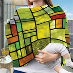 Square Stained Glass Mosaic Print Baby Seat Cover