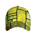 Square Stained Glass Mosaic Print Baseball Cap