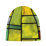 Square Stained Glass Mosaic Print Beanie