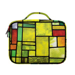 Square Stained Glass Mosaic Print Briefcase Bible Bag