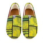 Square Stained Glass Mosaic Print Casual Shoes