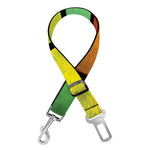 Square Stained Glass Mosaic Print Dog Seat Belt