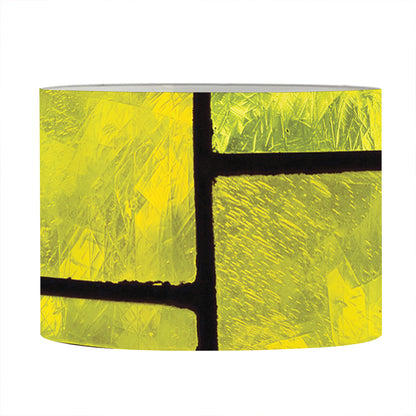 Square Stained Glass Mosaic Print Drum Lamp Shade