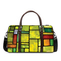 Square Stained Glass Mosaic Print Duffel Bag