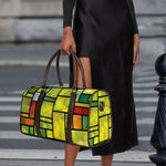 Square Stained Glass Mosaic Print Duffle Bag