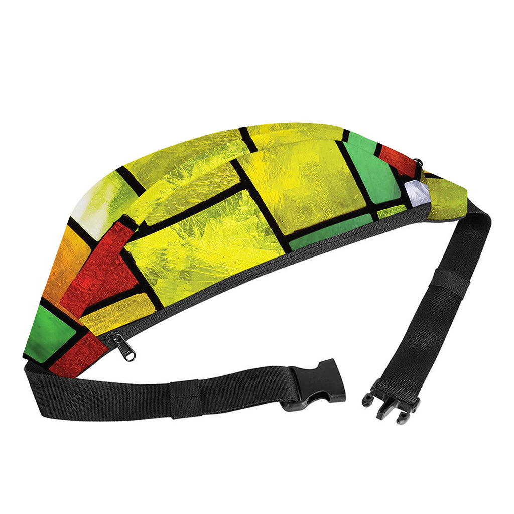 Square Stained Glass Mosaic Print Fanny Pack