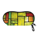 Square Stained Glass Mosaic Print Glasses Case