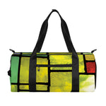 Square Stained Glass Mosaic Print Gym Bag