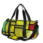 Square Stained Glass Mosaic Print Gym Bag