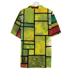 Square Stained Glass Mosaic Print Hawaiian Shirt