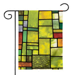 Square Stained Glass Mosaic Print House Flag