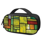 Square Stained Glass Mosaic Print Insulin Cooler Travel Case