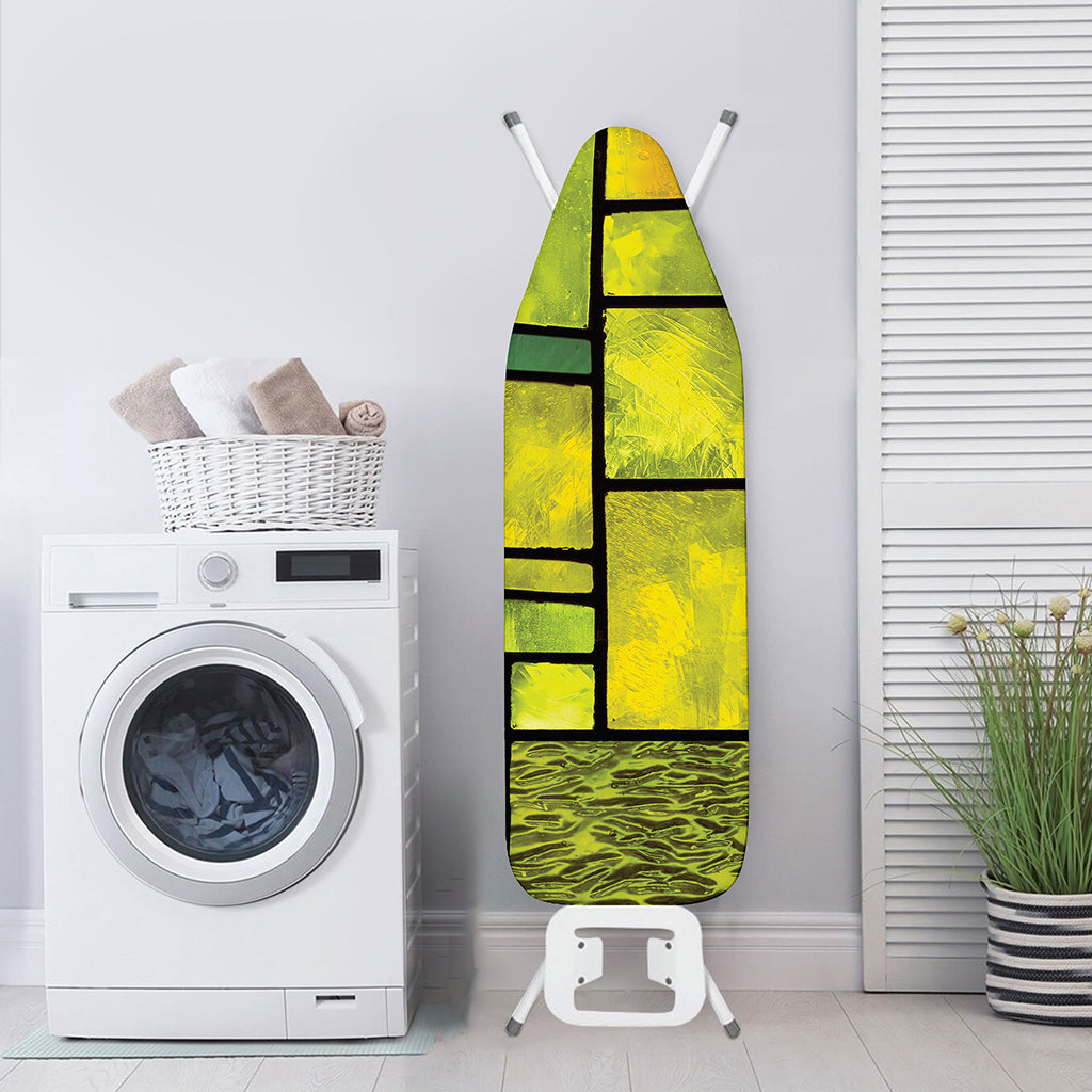 Square Stained Glass Mosaic Print Ironing Board Cover