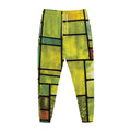Square Stained Glass Mosaic Print Jogger Pants