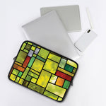 Square Stained Glass Mosaic Print Laptop Sleeve