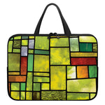 Square Stained Glass Mosaic Print Laptop Sleeve With Handle