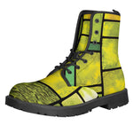 Square Stained Glass Mosaic Print Backpack