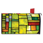 Square Stained Glass Mosaic Print Mailbox Cover