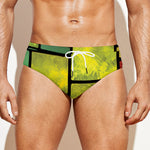 Square Stained Glass Mosaic Print Men's Swim Briefs