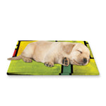 Square Stained Glass Mosaic Print Pet Cooling Mat Cover