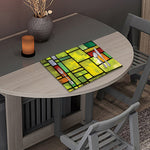 Square Stained Glass Mosaic Print Placemat