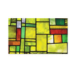 Square Stained Glass Mosaic Print Polyester Flag