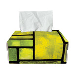 Square Stained Glass Mosaic Print Rectangle Tissue Box Cover