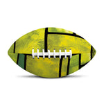 Square Stained Glass Mosaic Print Rugby Ball