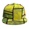 Square Stained Glass Mosaic Print Snapback Cap