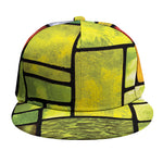 Square Stained Glass Mosaic Print Snapback Cap