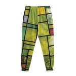 Square Stained Glass Mosaic Print Sweatpants