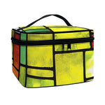 Square Stained Glass Mosaic Print Travel Makeup Bag