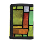 Square Stained Glass Mosaic Print Trifold Wallet