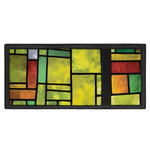 Square Stained Glass Mosaic Print Trifold Wallet