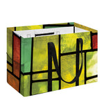 Square Stained Glass Mosaic Print Utility Tote Bag