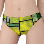 Square Stained Glass Mosaic Print Women's Panties